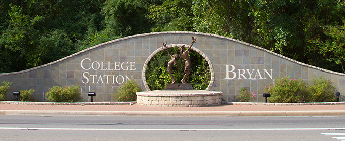 College Station Bryan Sign