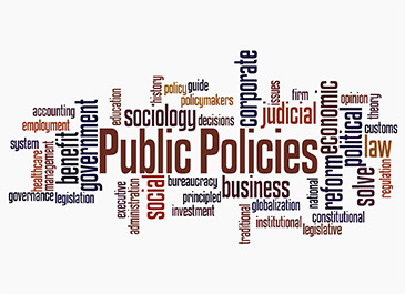 word cloud of terms related to Public Policy